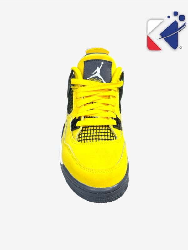 Basket Air Jordan 4 Rétro (GS) - jaune/noir - Pointure 39 – Image 2