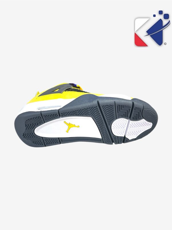 Basket Air Jordan 4 Rétro (GS) - jaune/noir - Pointure 39 – Image 5