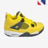 Basket Air Jordan 4 Rétro (GS) - jaune/noir - Pointure 40