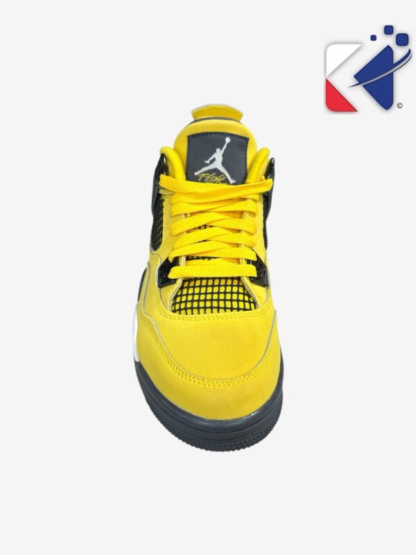 Basket Air Jordan 4 Rétro (GS) - jaune/noir - Pointure 40 – Image 2