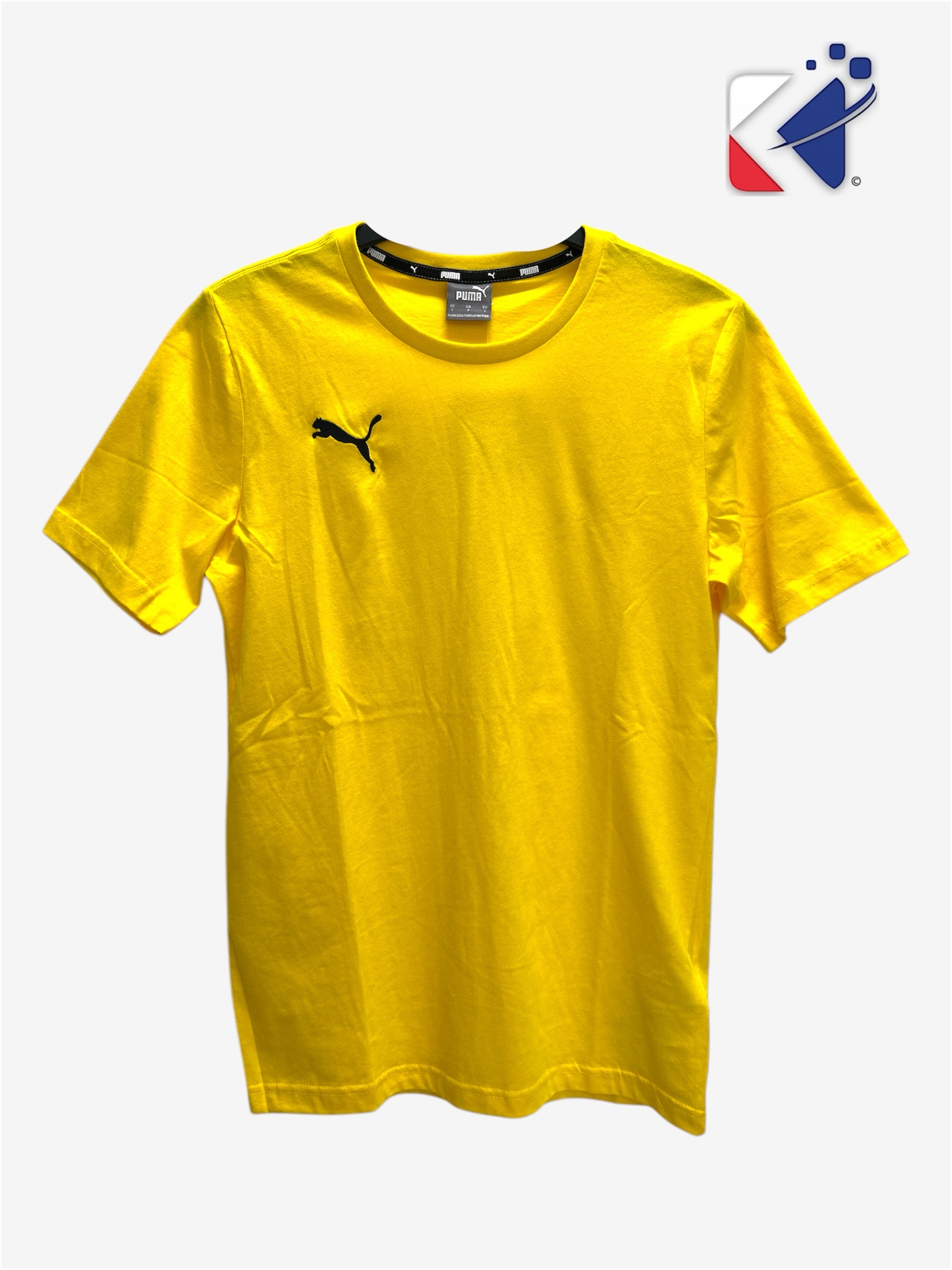 T-Shirt jaune Puma 100% COTON - Taille S